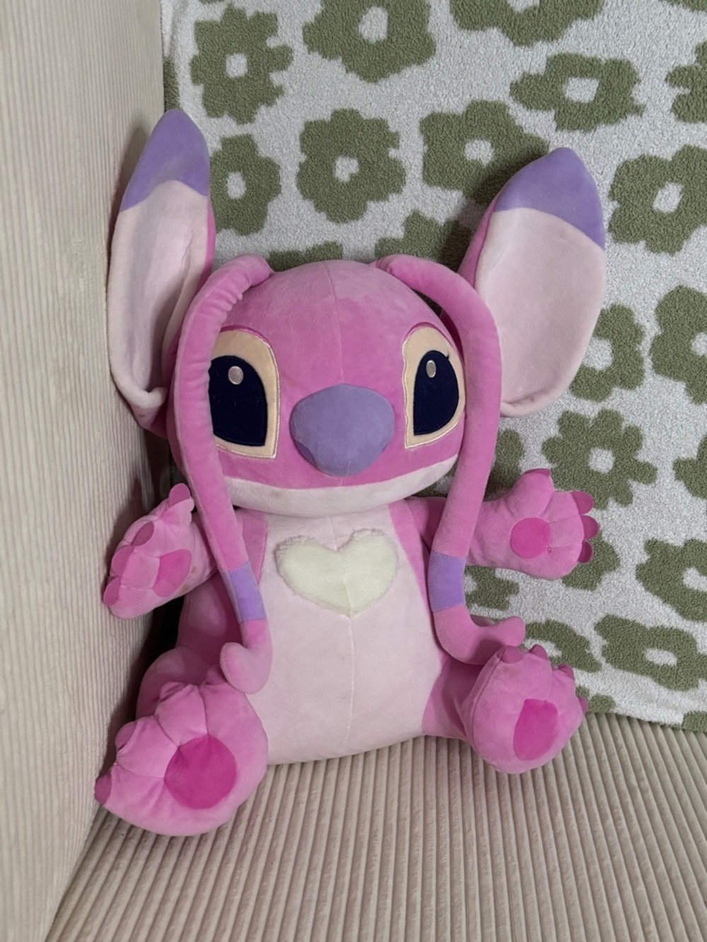 Disney Pink & Purple Angel Plush Stitch-Style Stuffed Toy